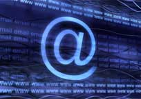 arobase mail bleue